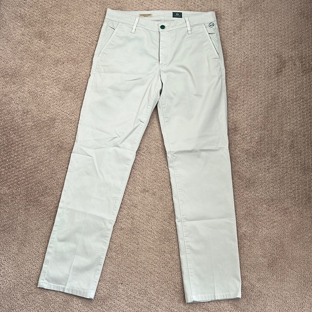 AG Adriano Goldschmied The Graduate Trousers Tailored Leg Pants Size 31R Gray